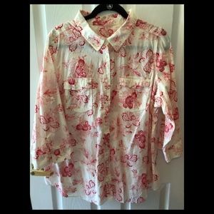 St. John's Bay, Ladies Size 2X Camp Shirt